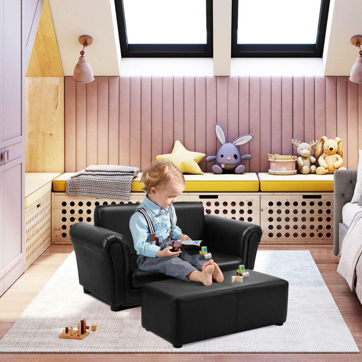 2 Seat Kids Sofa Set With Ottoman   2 Seat Kids Sofa Set Dbc62d9e95825db627e7482076c5bdec 