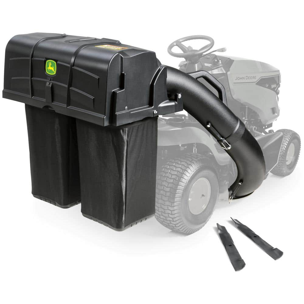 John deere riding mower grass online bagger