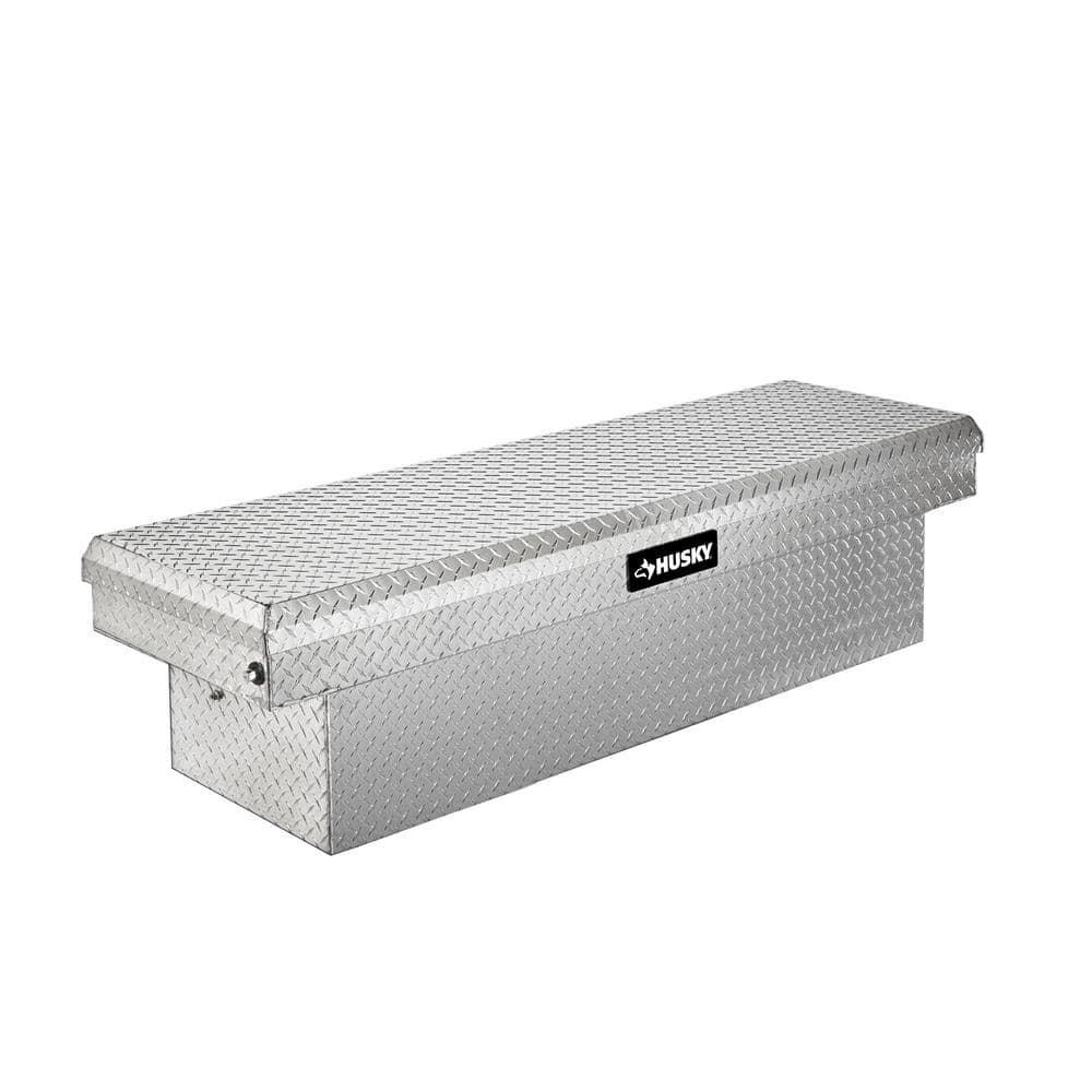 Husky 71.36 aluminum full size crossbed truck tool store box