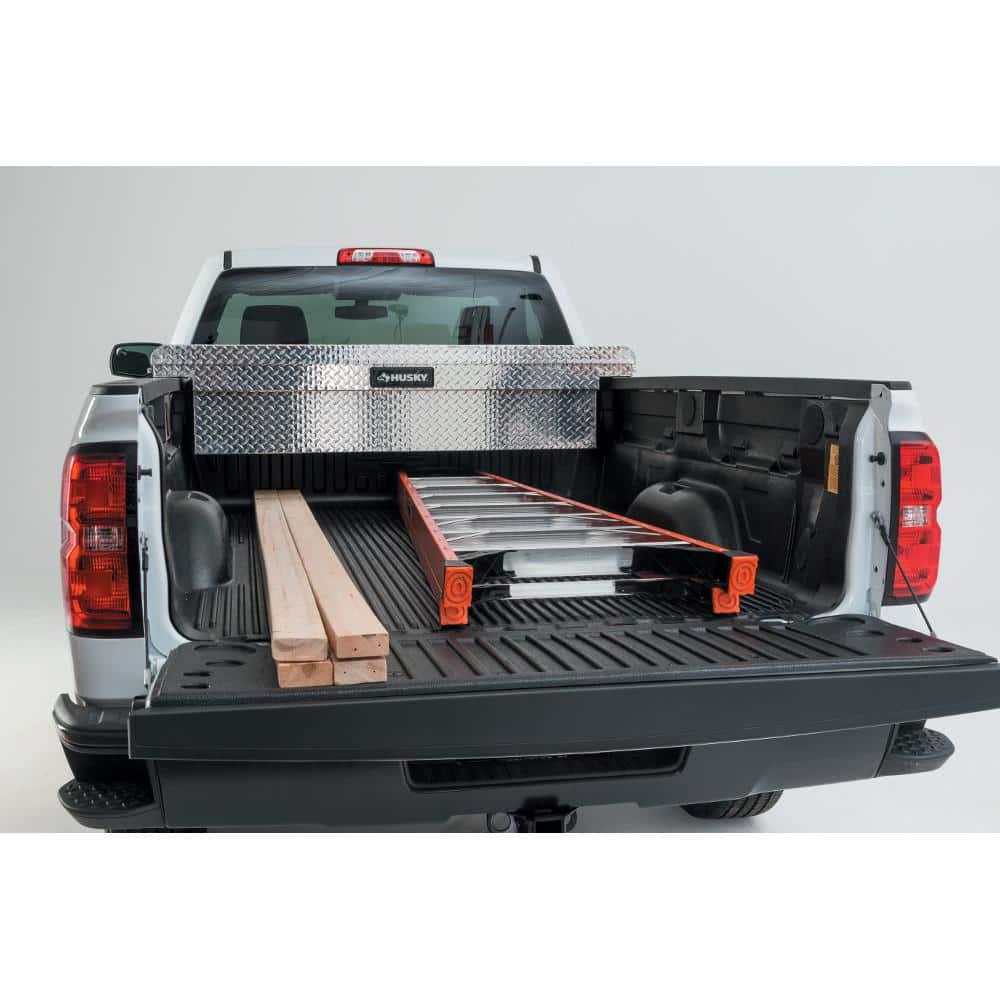 71 36 In Diamond Plate Aluminum Full Size Crossbed Truck Tool Box Ebay