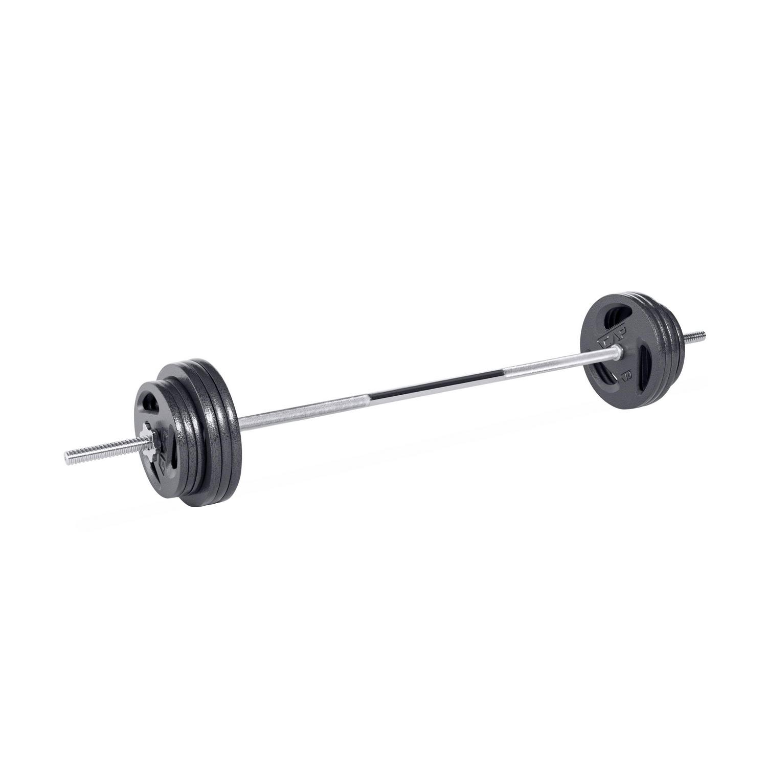 6 ft Barbell Straight Standard Weight Bar with Threaded Ends 
