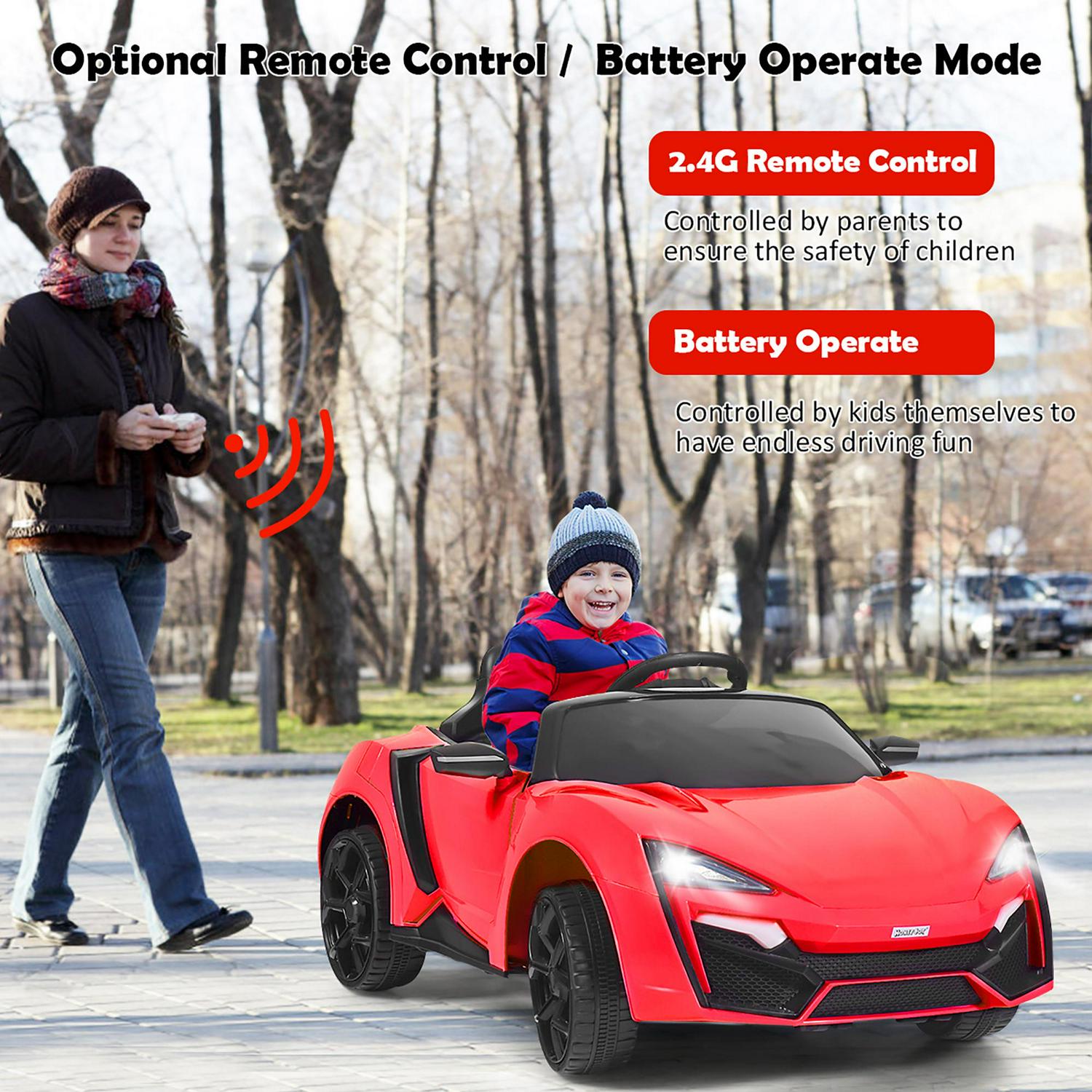 Kids Ride On Car 2.4G RC Electric Vehicle W/ Lights MP3 Openable Doors 12V - Picture 26 of 42
