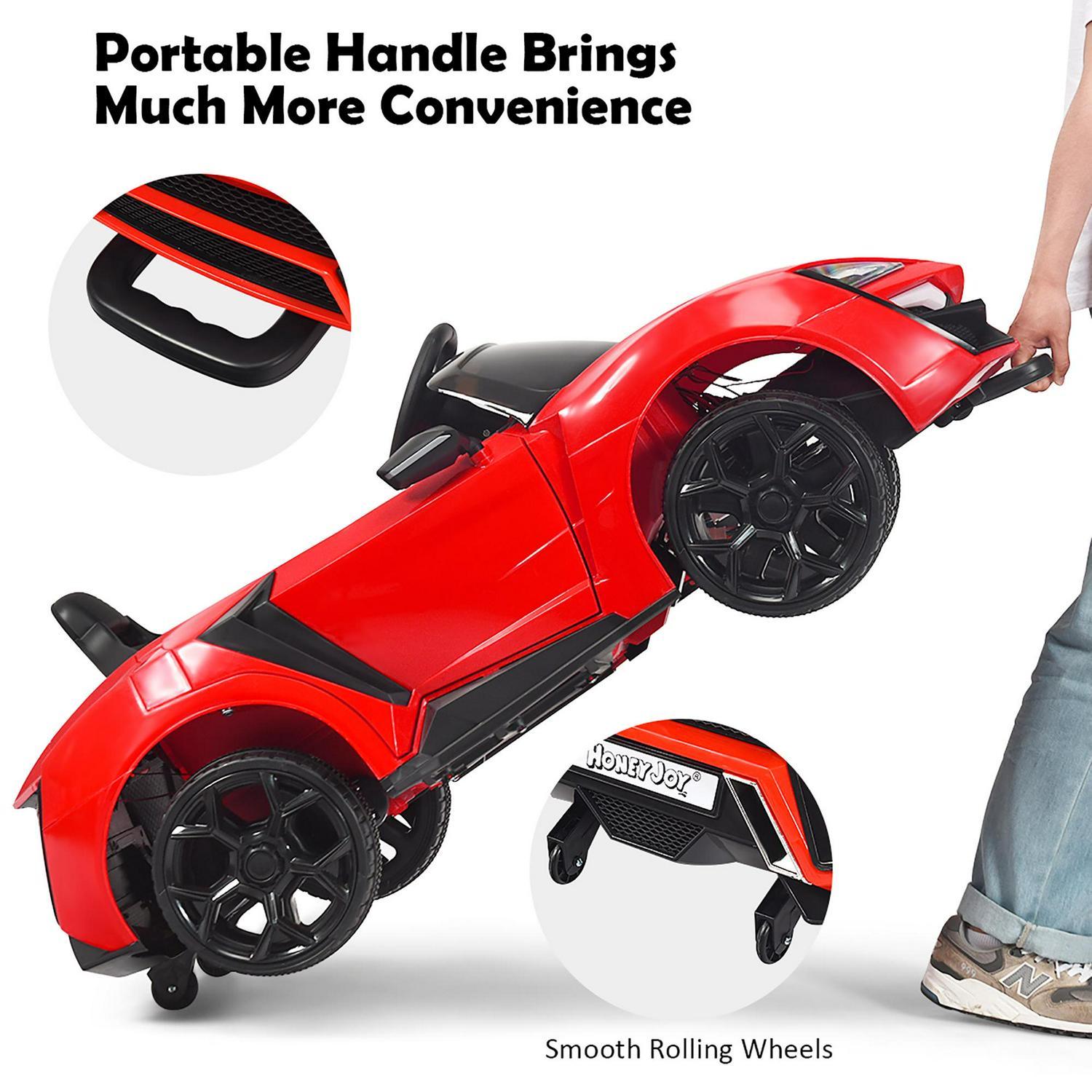 Kids Ride On Car 2.4G RC Electric Vehicle W/ Lights MP3 Openable Doors 12V - Picture 30 of 42
