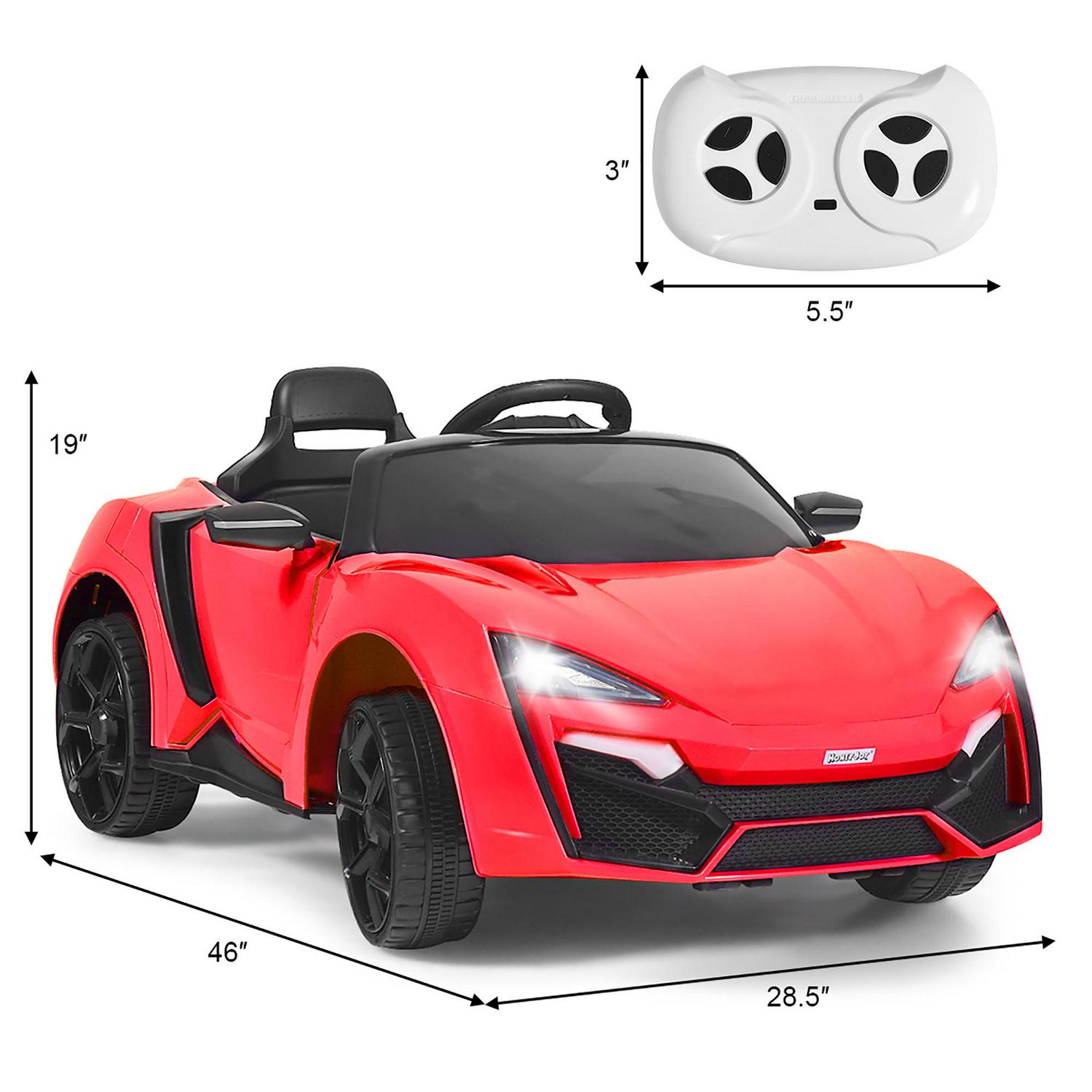 Kids Ride On Car 2.4G RC Electric Vehicle W/ Lights MP3 Openable Doors 12V - Picture 24 of 42