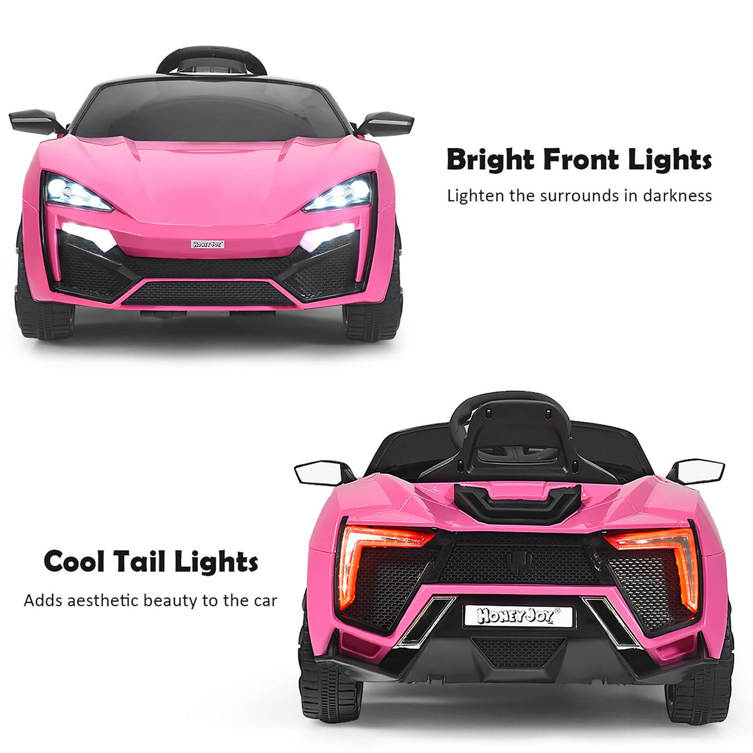 Kids Ride On Car 2.4G RC Electric Vehicle W/ Lights MP3 Openable Doors 12V - Picture 19 of 42