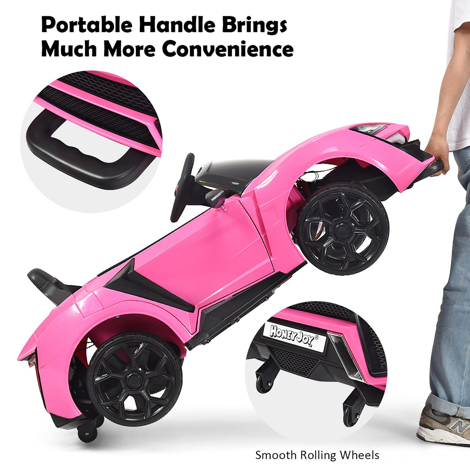 Kids Ride On Car 2.4G RC Electric Vehicle W/ Lights MP3 Openable Doors 12V - Picture 20 of 42