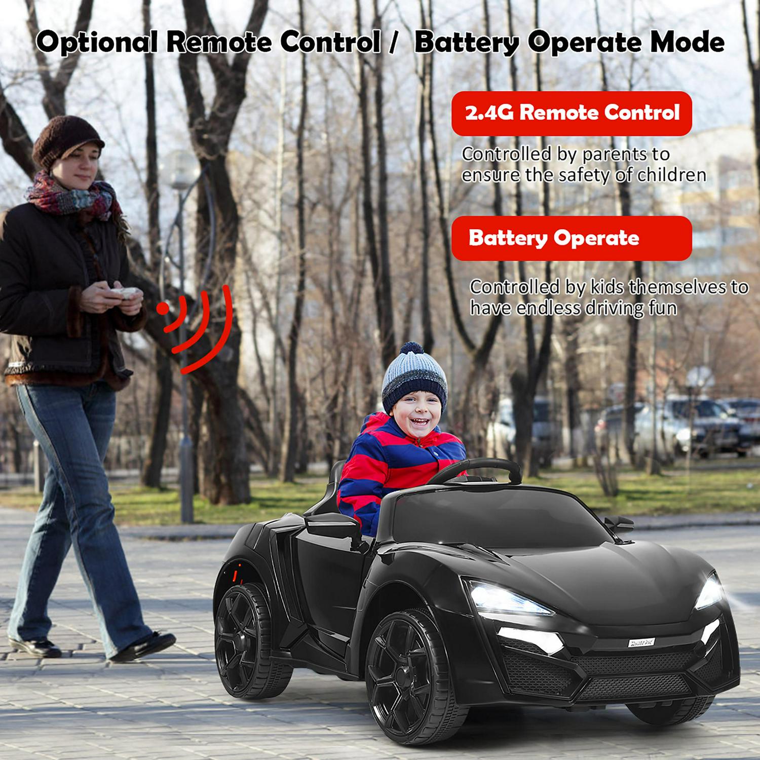 Kids Ride On Car 2.4G RC Electric Vehicle W/ Lights MP3 Openable Doors 12V - Picture 36 of 42