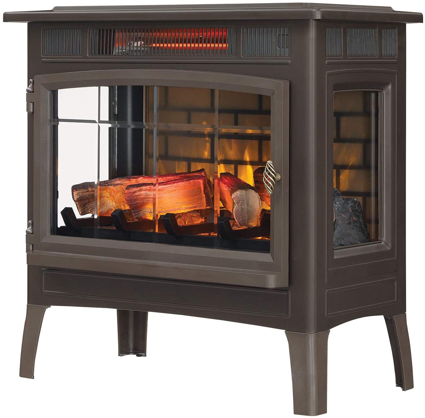 Duraflame+DFI501001+Infrared+Fireplace+Stove+with+3D+Flame+Effect+
