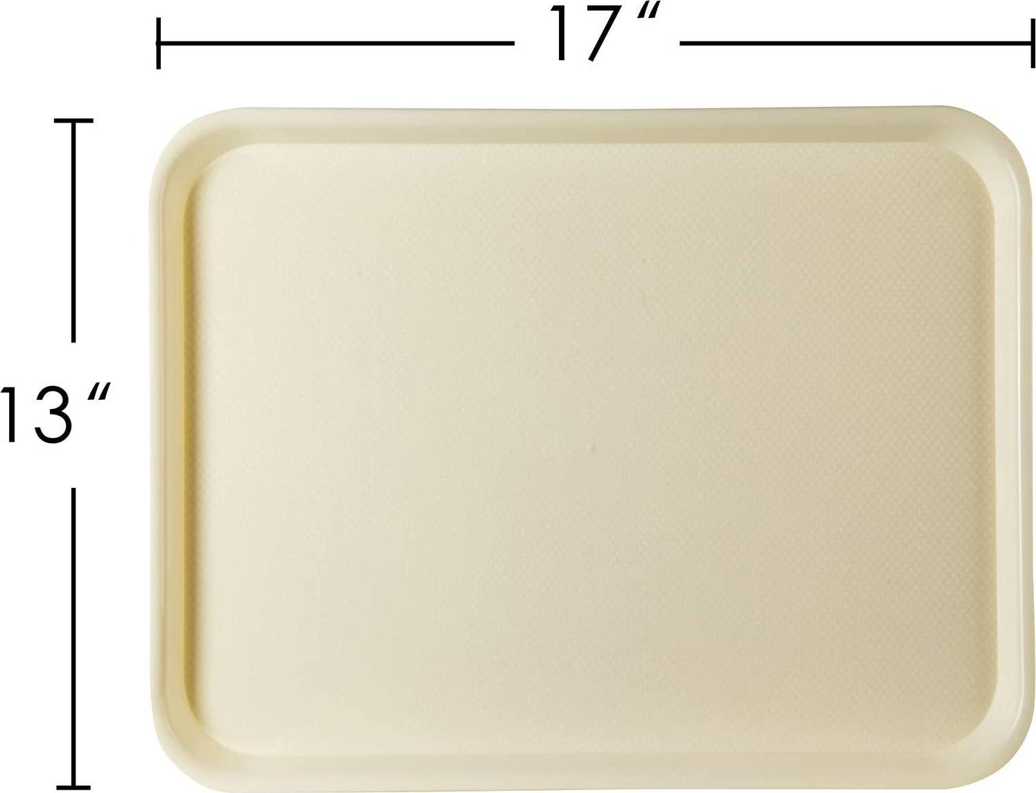 Eslite Rectangular Plastic Serving Trays,Fast Food Serving