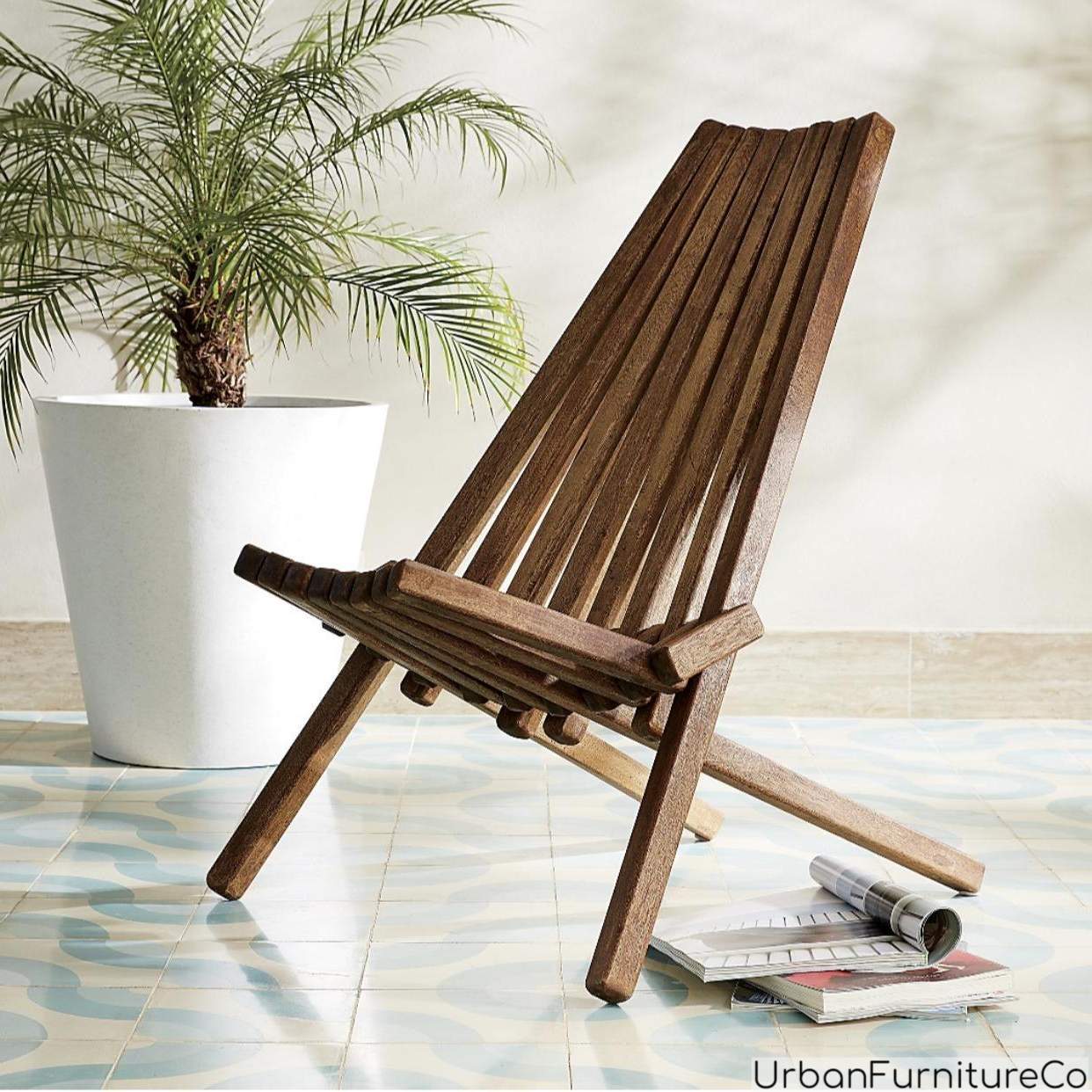 small wooden outdoor chairs