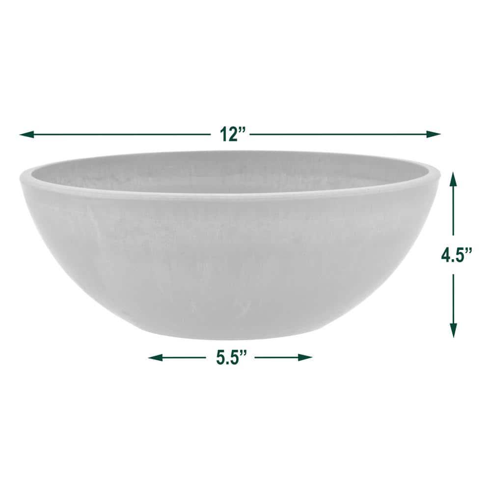 Garden Planter Bowl for Plants, Succulents in 4 colors and 3 sizes 8,10, 12 inch