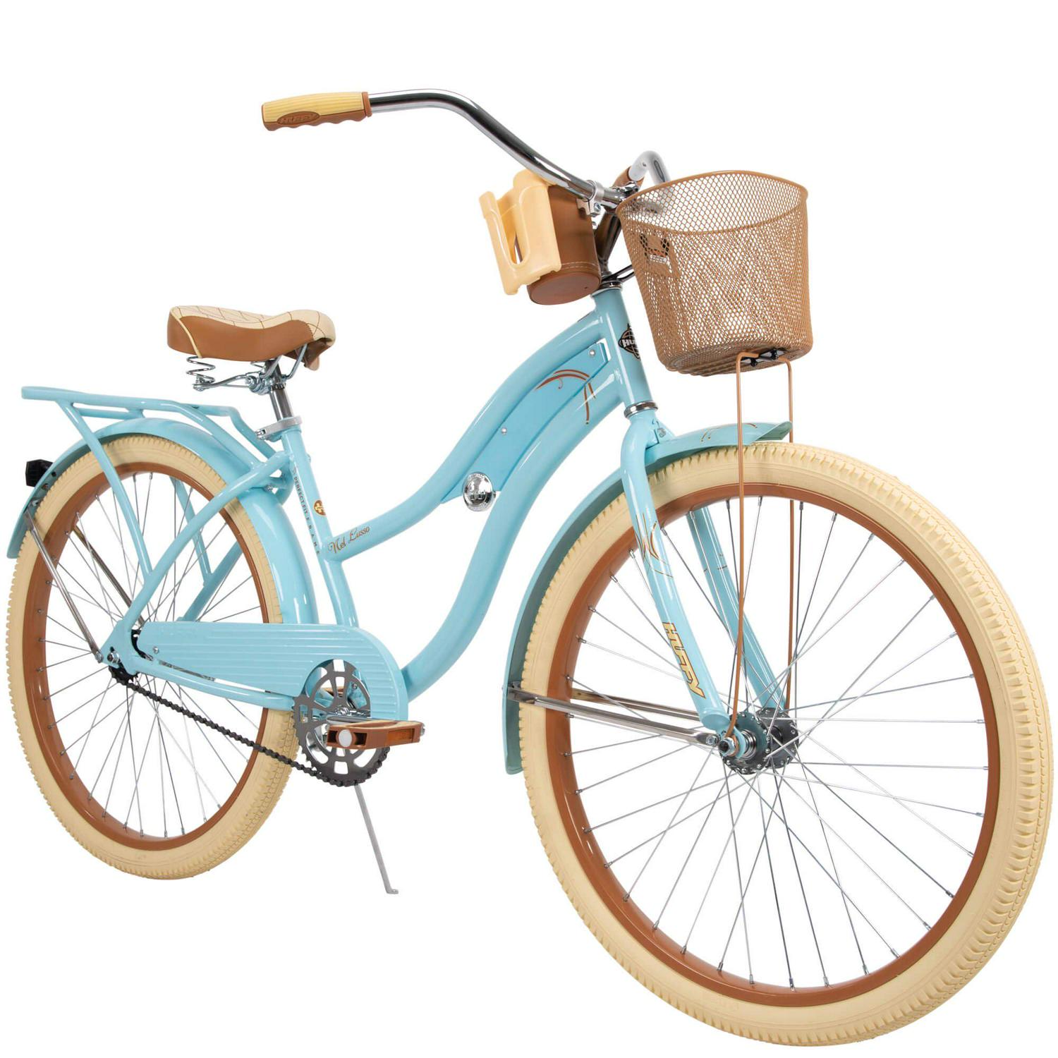 26 huffy nel lusso hot sale women's cruiser bike gloss blue