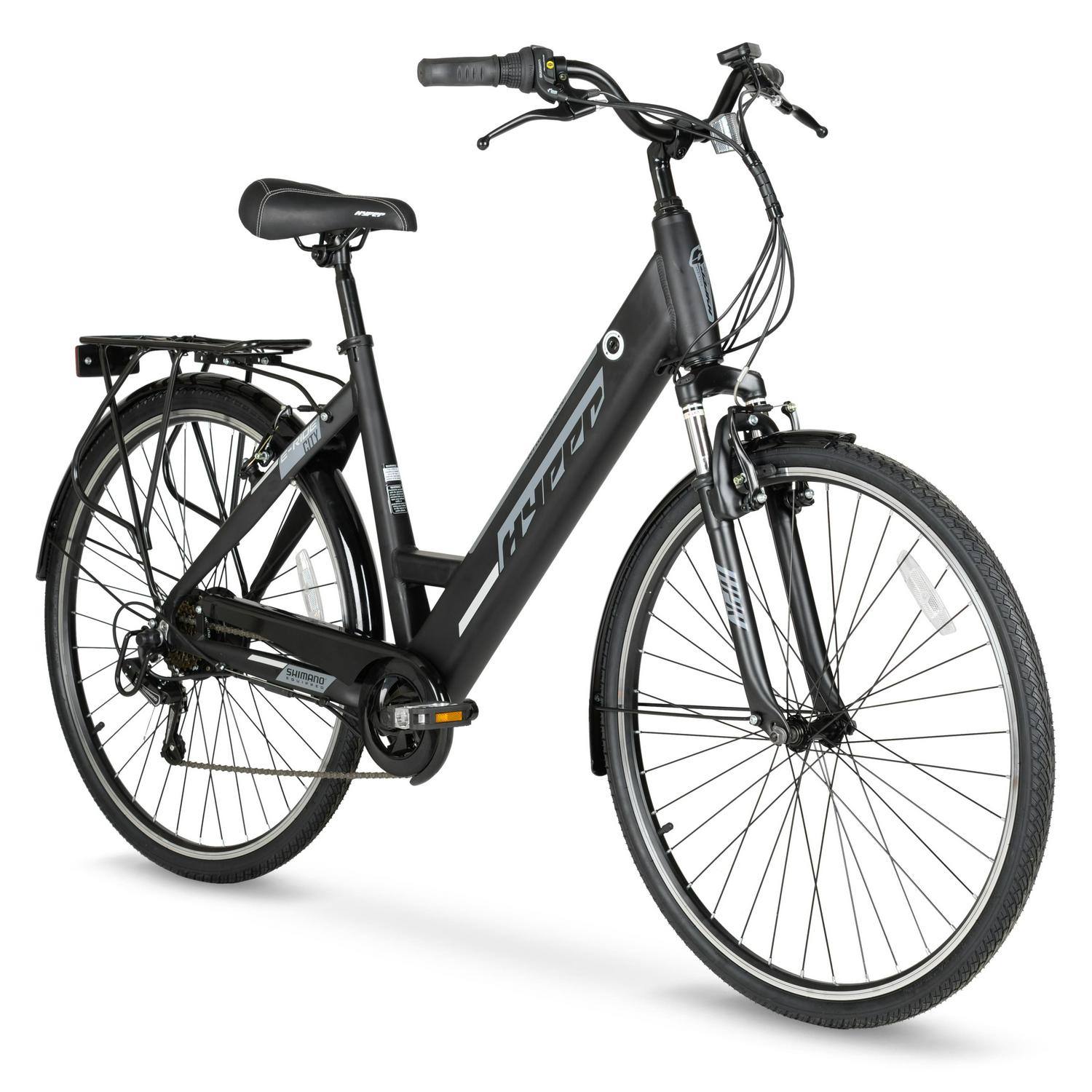 Hyper E-ride Electric Bike, 36 Volt Battery, 700c Wheels, Blue 