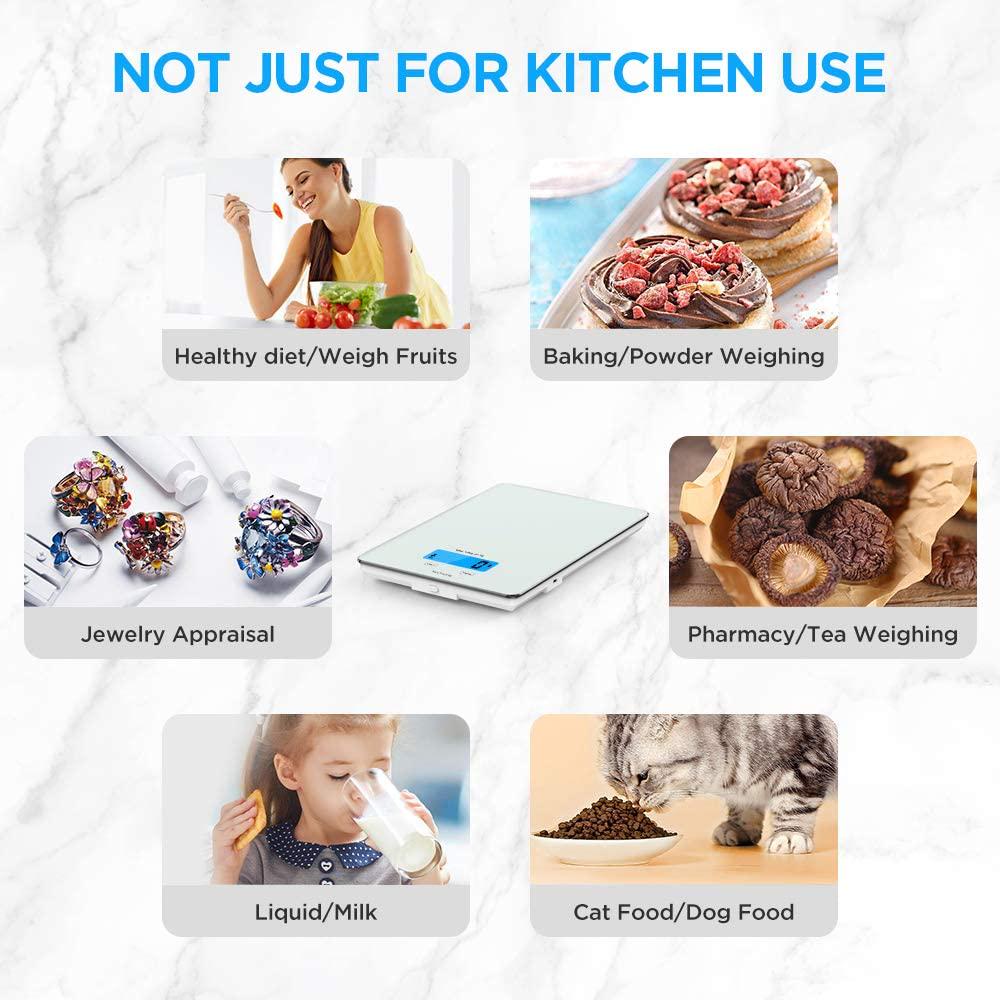 KOIOS K68 33lb/15kg Max Food Scale, Rechargeable Digital Kitchen