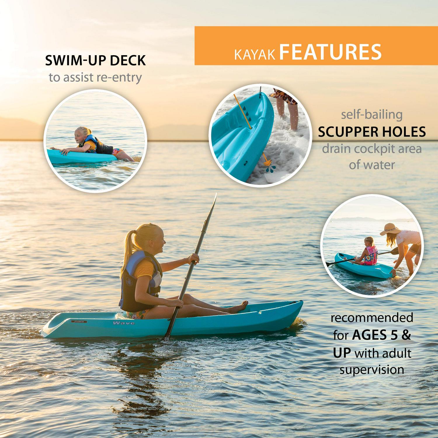 Lifetime Wave 6 ft Youth Kayak, Lavender (91121) - Picture 75 of 94