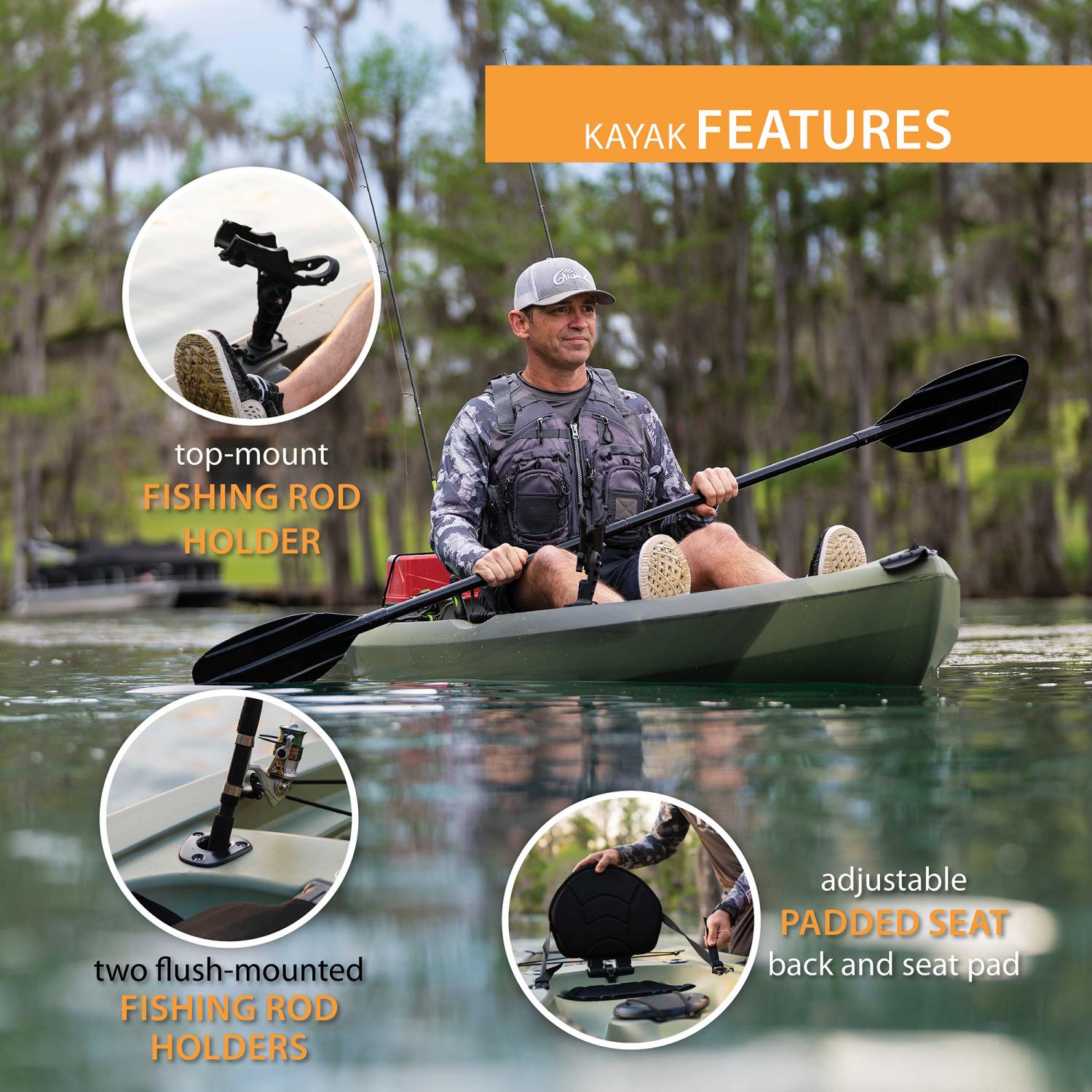 Lifetime 90508 Tamarack Angler Sit on Top Fishing Kayak for sale online ...