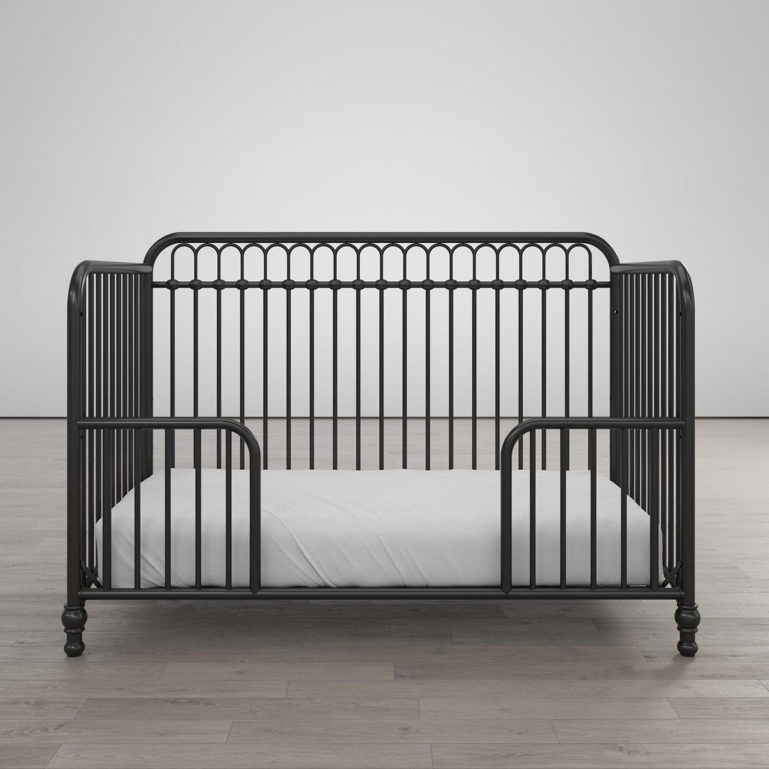 Black metal best sale baby crib