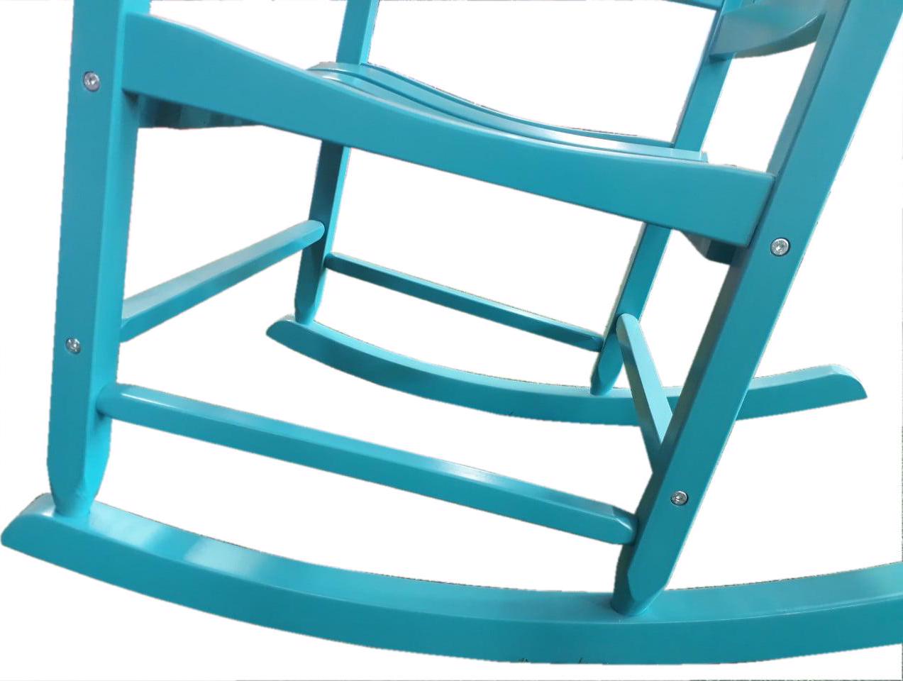 Outdoor Wood Porch Rocking Chair Weather Resistant Support Up To 250 lbs Populaire aanbiedingen