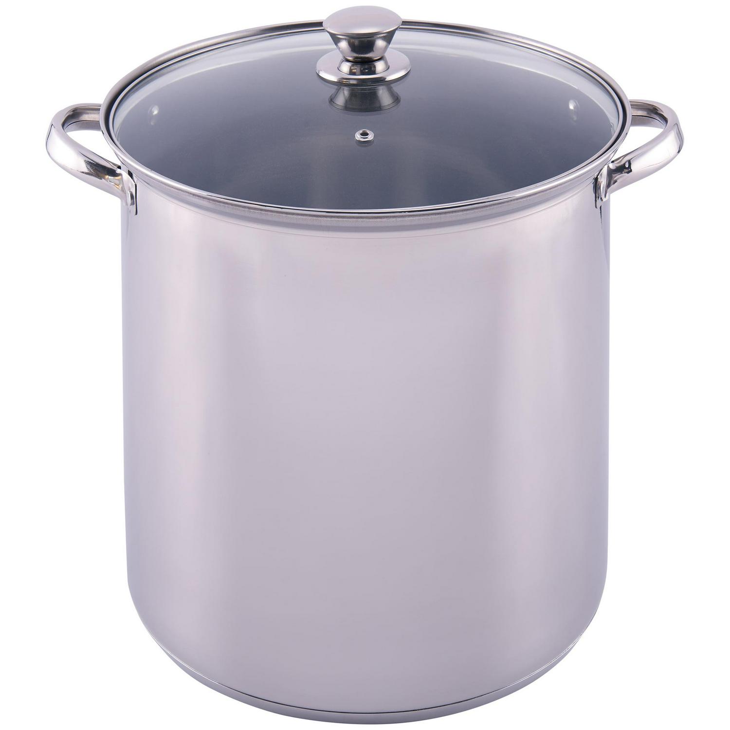 Mainstays Stainless Steel 12, 16 or 20 Quart Stock Pot with Lid | eBay Mainstays Stainless Steel Stock Pot With Lid