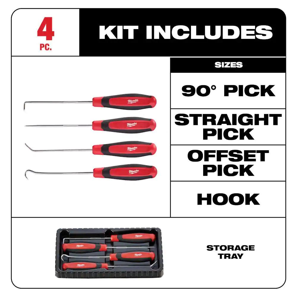 Pry Bar Set with Hook and Pick Set (8-Piece) Pry Bar Set with Hook and Pick Set (8-Piece)