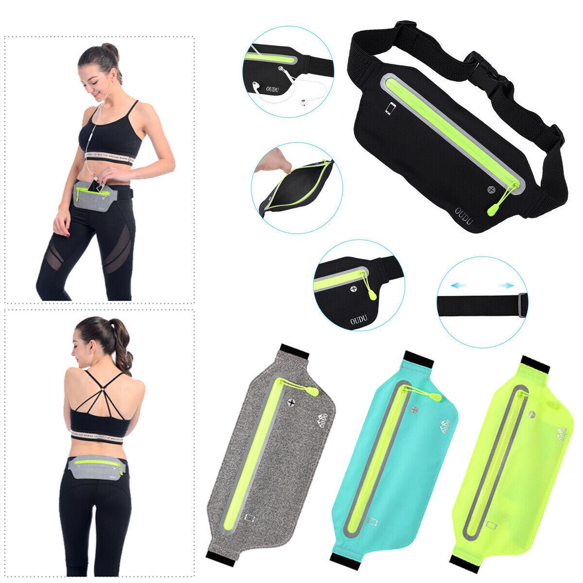 US Unisex Womens Mens Bumbags Outdoor Waist Zip Bag For Running Hiking Sport Bag 