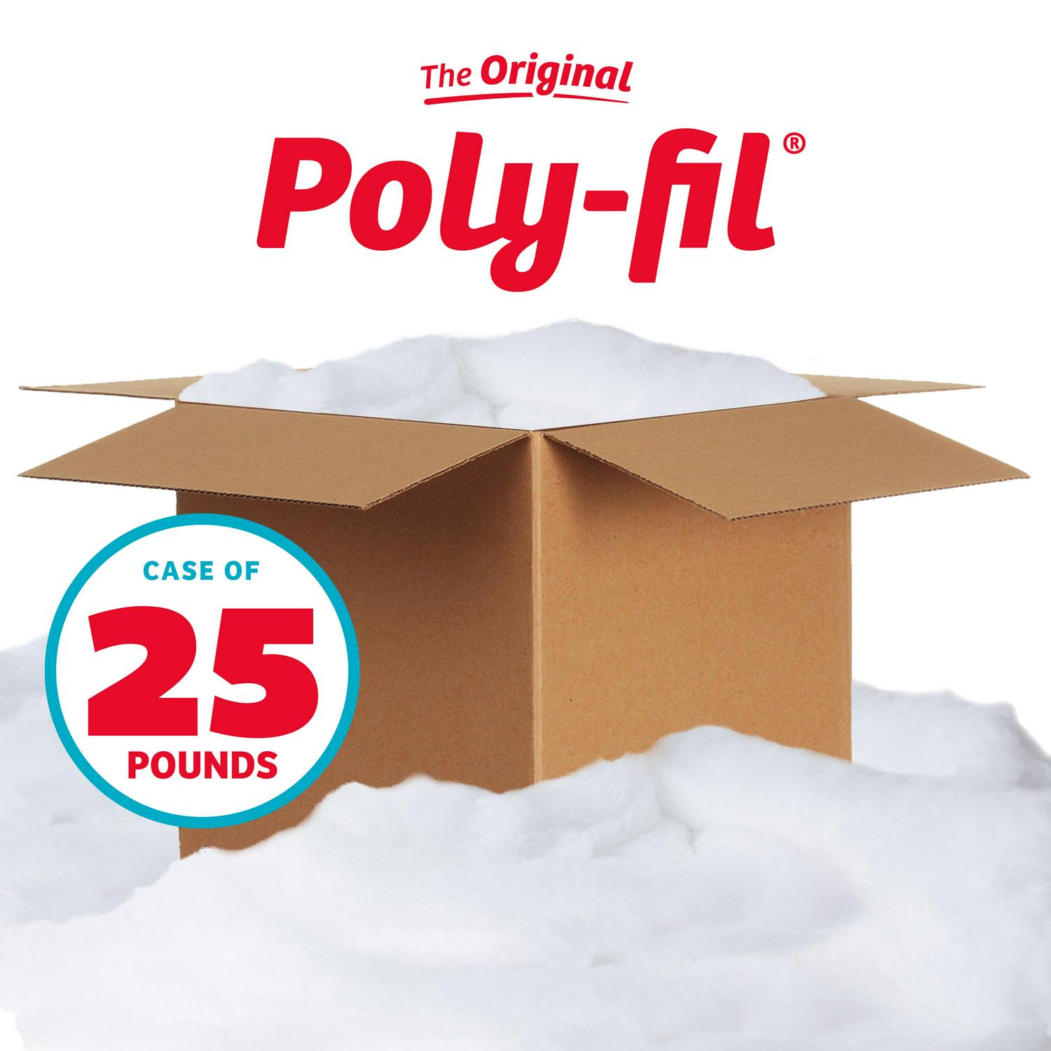  Fairfield The Original Poly-Fil, Premium Polyester Fiber Fill,  Soft Pillow Stuffing, Stuffing for Stuffed Animals, Toys, Cloud  Decorations, and More, Machine-Washable Poly-Fil Fiber Fill, 20 lbs. Box :  Arts, Crafts 