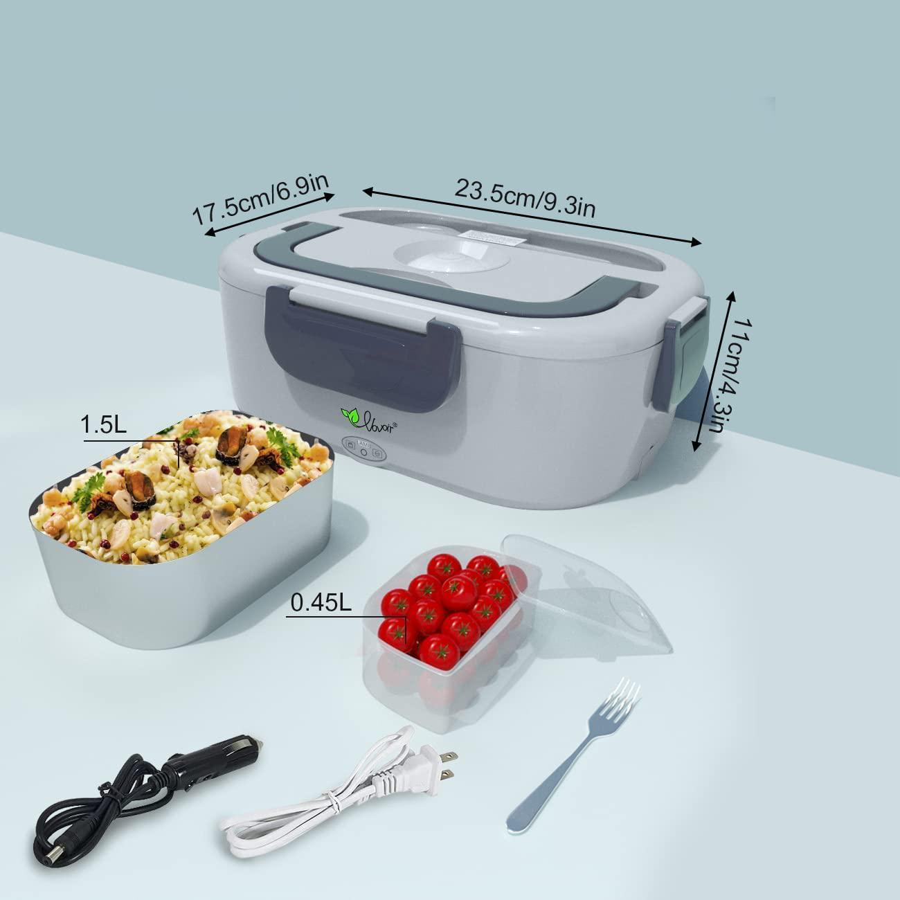 Electric Lunch Box w Bag 3 in 1 Portable Food Warmer Lunch Heater Car Truck  60W