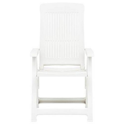 2 Reclining Chairs Garden Plastic Folding Chair Set Adjustable Outdoor Indoor - Picture 34 of 40
