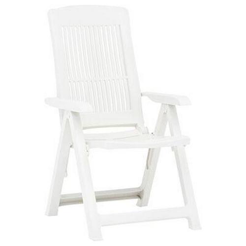 2 Reclining Chairs Garden Plastic Folding Chair Set Adjustable Outdoor Indoor - Picture 33 of 40