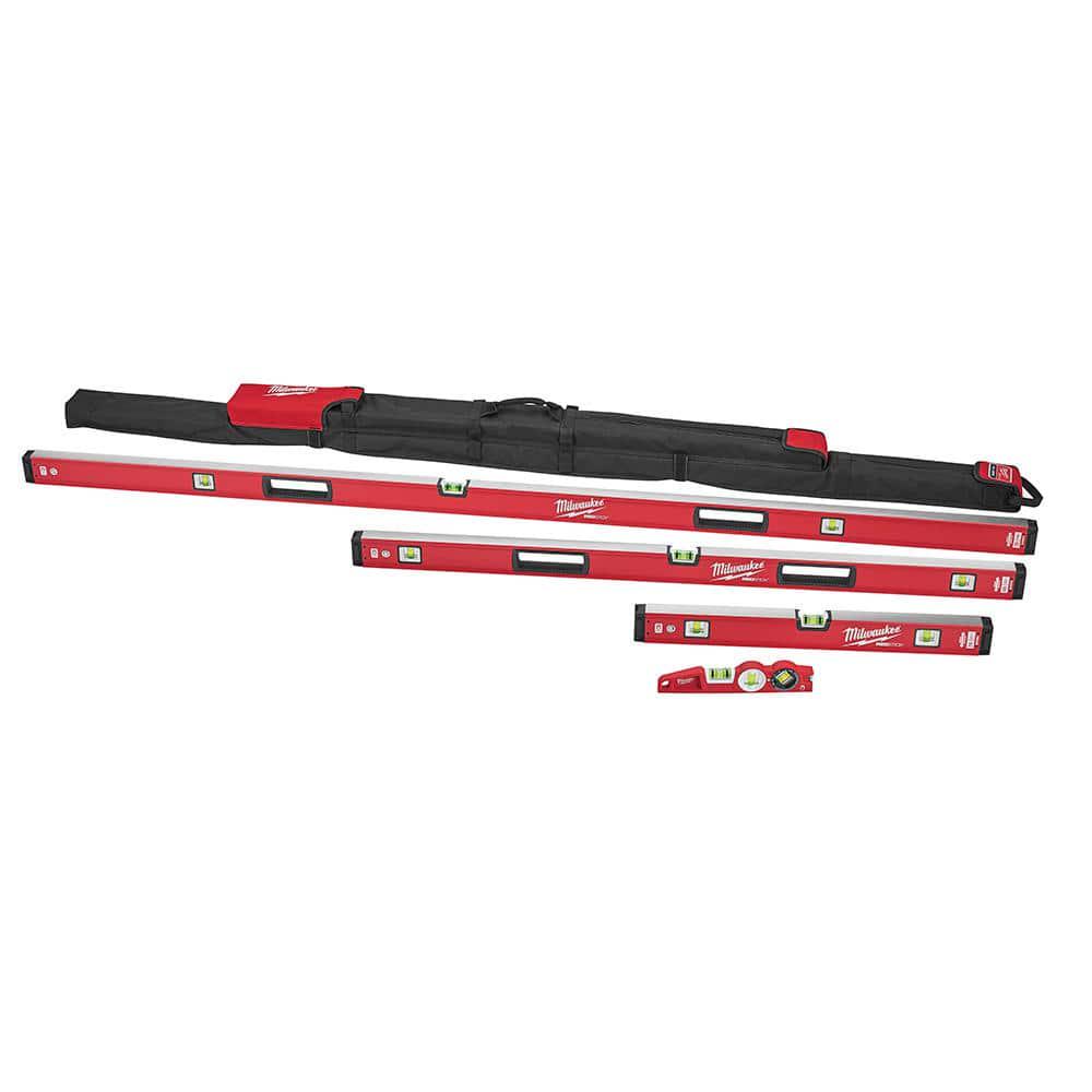 Water Resistant Nylon Box Level Torpedo Level Set 10 /24 /48
