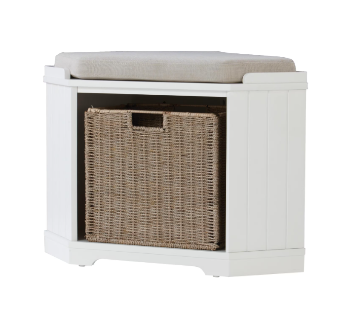 Home Decorators Collection Whitaker White Storage Bench