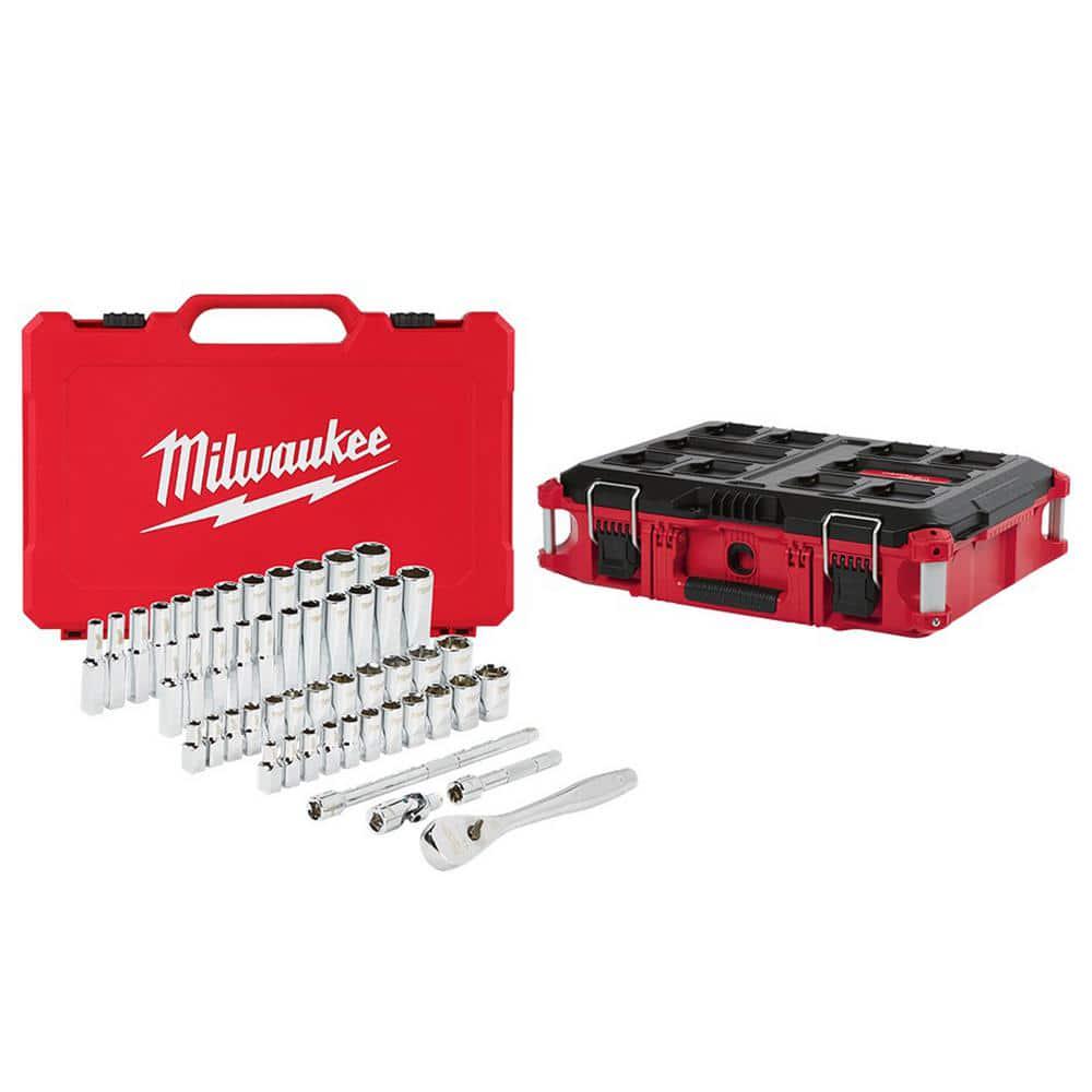Milwaukee Ratchet/Socket Mechanics Hand Tool Set 1/4