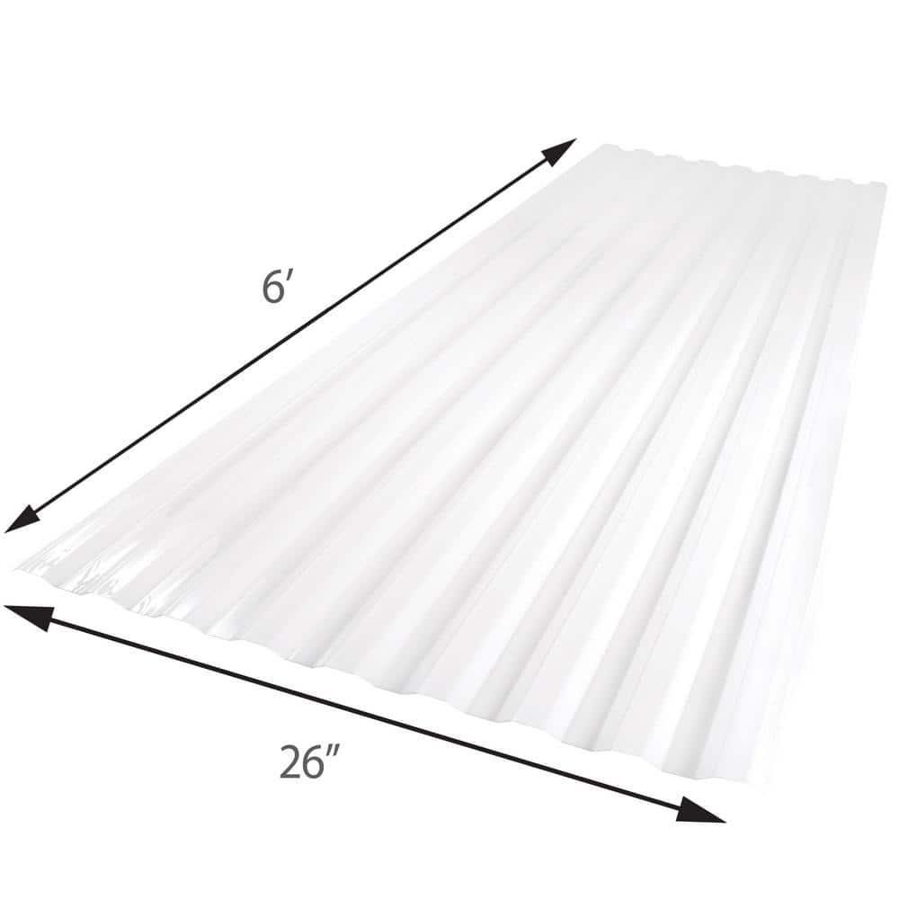 26 In X 6 Ft Brick Polycarbonate Roof Panel Corrugated Strength Fiberglass NEW - Picture 95 of 148