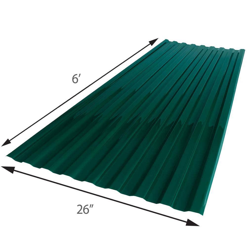 26 In X 6 Ft Brick Polycarbonate Roof Panel Corrugated Strength Fiberglass NEW - Picture 143 of 148