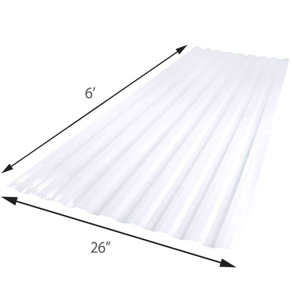 26 In X 6 Ft Brick Polycarbonate Roof Panel Corrugated Strength Fiberglass NEW - Picture 45 of 148