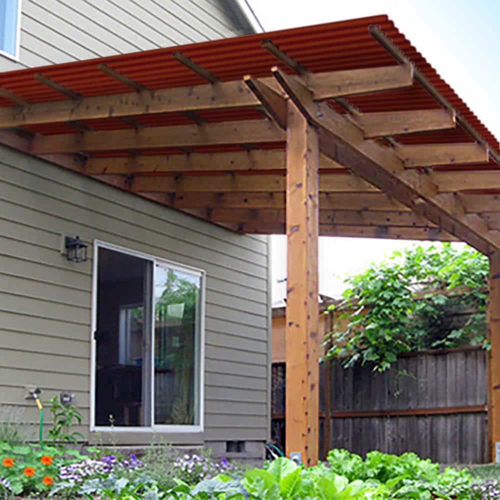 26 In X 6 Ft Brick Polycarbonate Roof Panel Corrugated Strength Fiberglass NEW - Picture 128 of 148