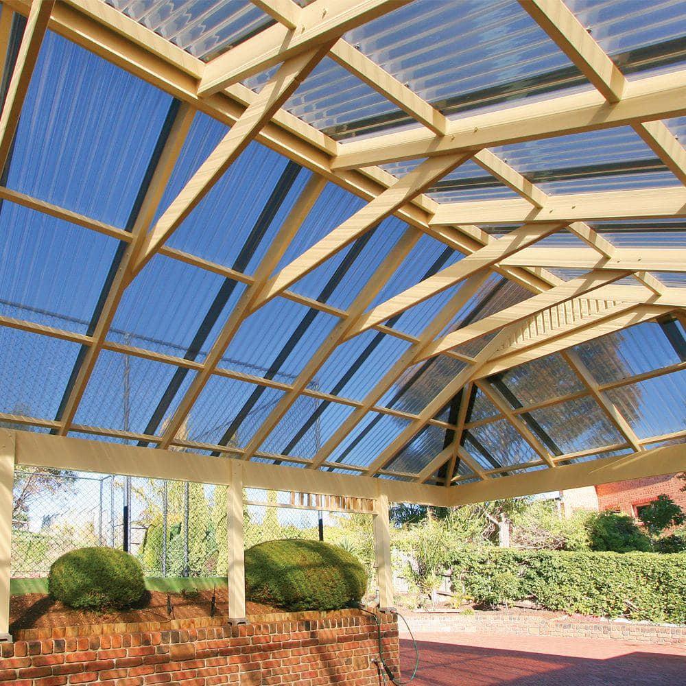 26 In X 6 Ft Brick Polycarbonate Roof Panel Corrugated Strength Fiberglass NEW - Picture 132 of 148