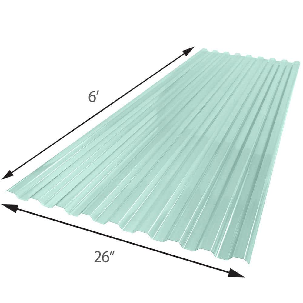 26 In X 6 Ft Brick Polycarbonate Roof Panel Corrugated Strength Fiberglass NEW - Picture 103 of 148