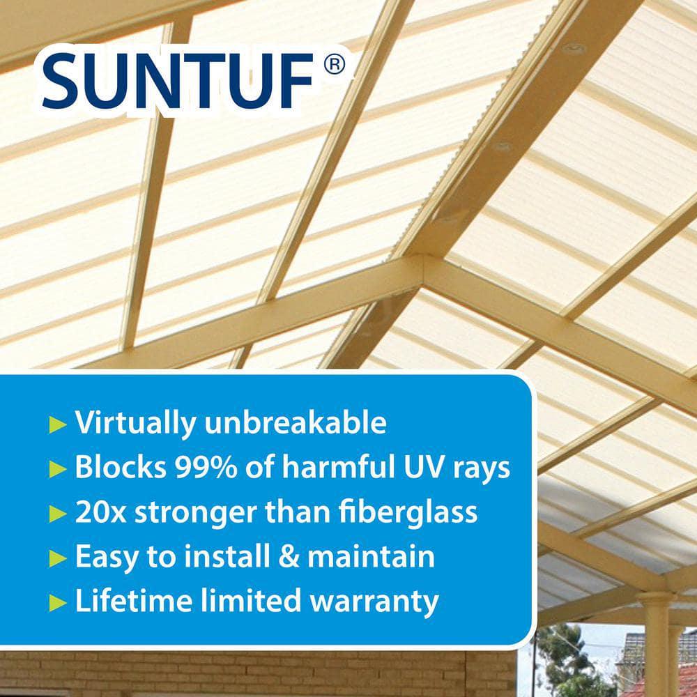 26 In X 6 Ft Brick Polycarbonate Roof Panel Corrugated Strength Fiberglass NEW - Picture 126 of 148
