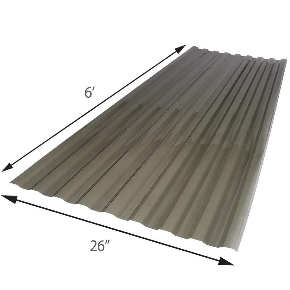 26 In X 6 Ft Brick Polycarbonate Roof Panel Corrugated Strength Fiberglass NEW - Picture 135 of 148