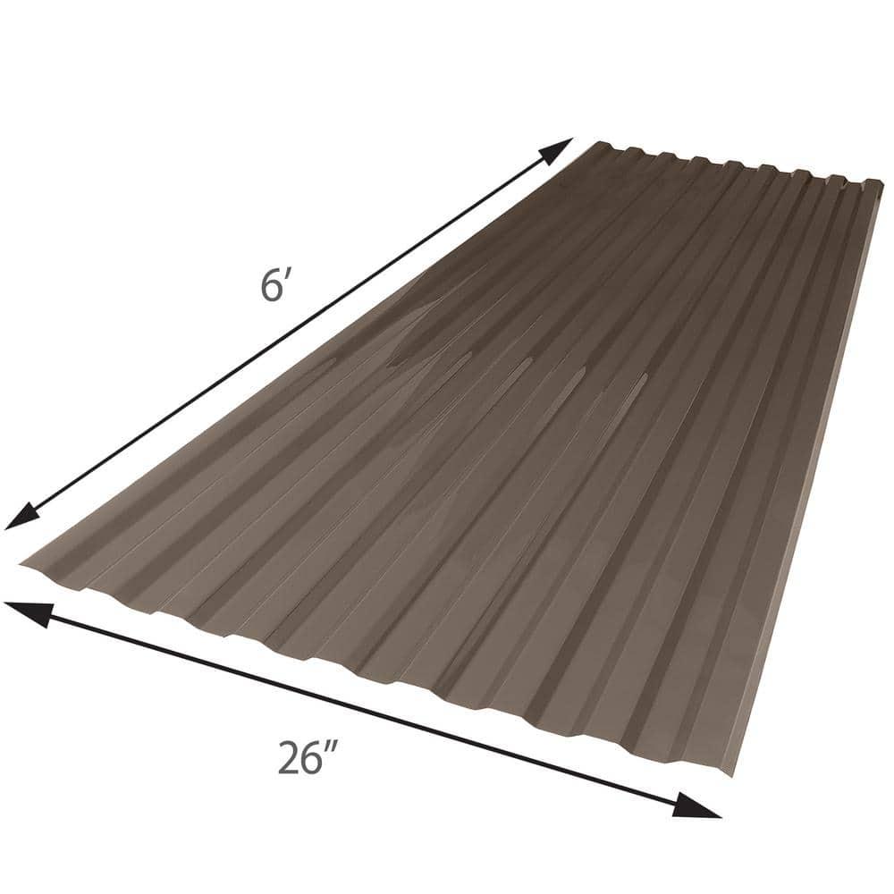 26 In X 6 Ft Brick Polycarbonate Roof Panel Corrugated Strength Fiberglass NEW - Picture 61 of 148