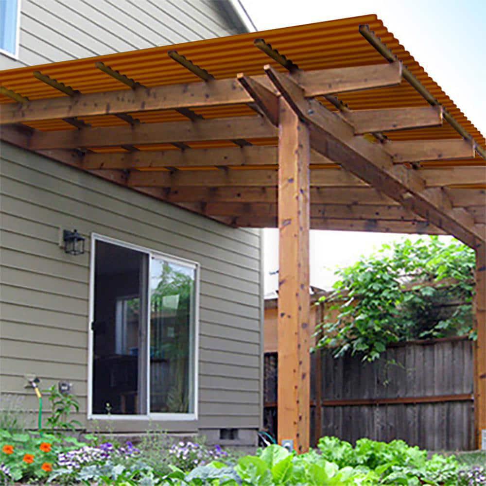 26 In X 6 Ft Brick Polycarbonate Roof Panel Corrugated Strength Fiberglass NEW - Picture 54 of 148
