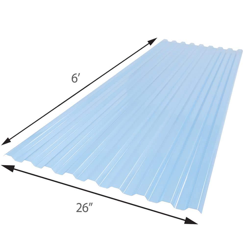 26 In X 6 Ft Brick Polycarbonate Roof Panel Corrugated Strength Fiberglass NEW - Picture 87 of 148