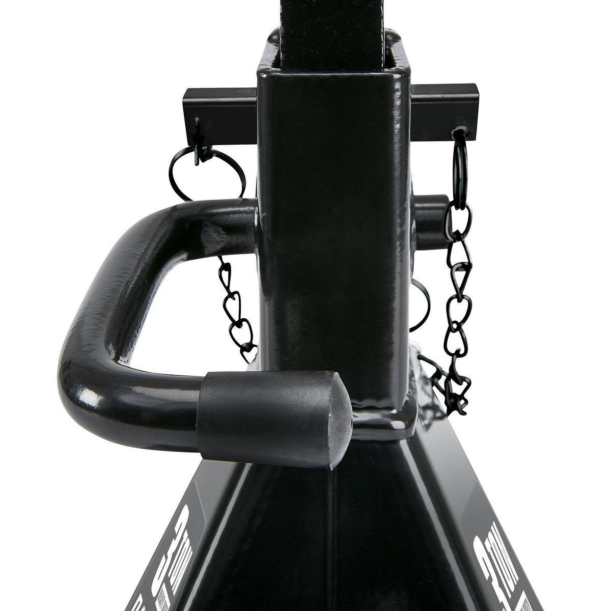 3 Ton Heavy Duty Ratcheting Jack Stands, Black