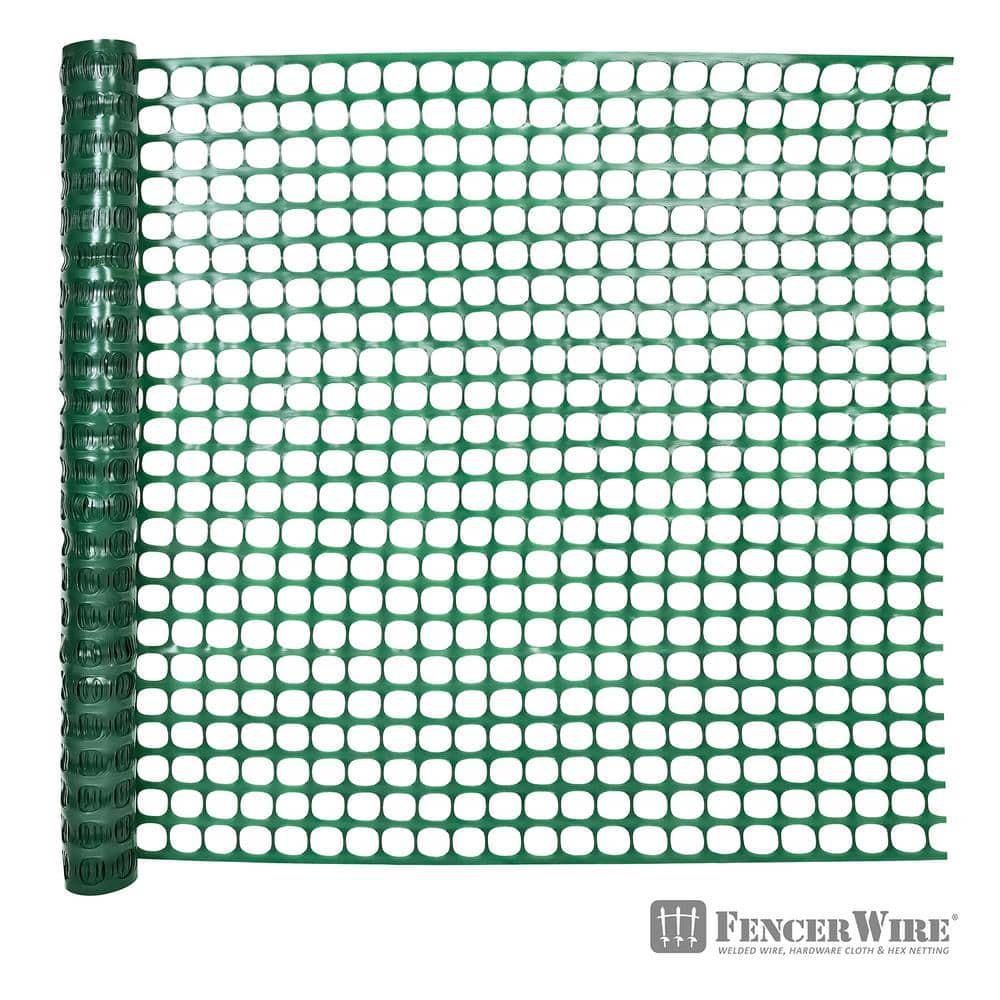 4 ft. x 100 ft. Outdoor Snow Fence Plastic Safety Mesh Temporary Garden for
