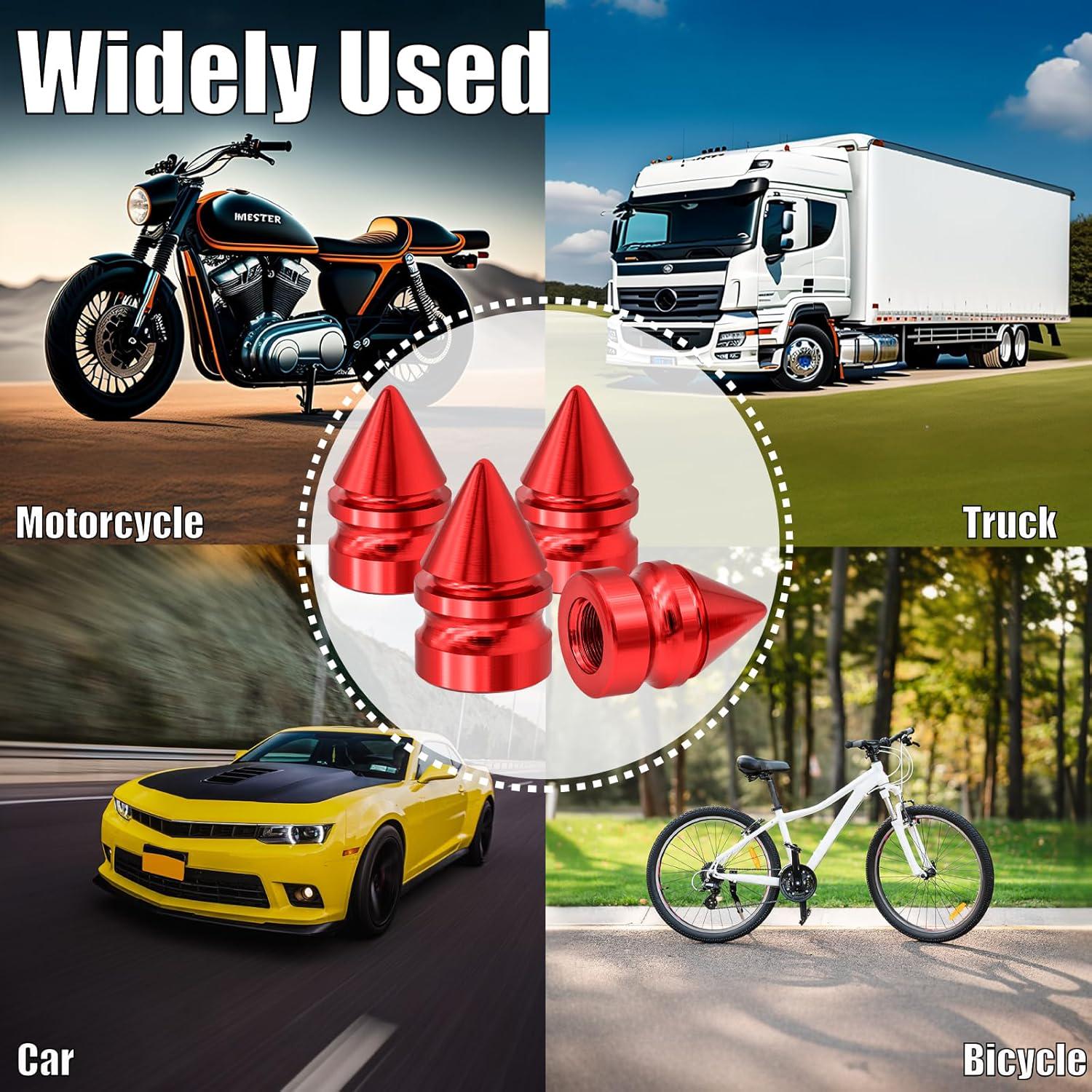8PCS American Flag Tire Valve Stem Caps, Black Premium Alloy Wheel Valve Covers, - Picture 35 of 35