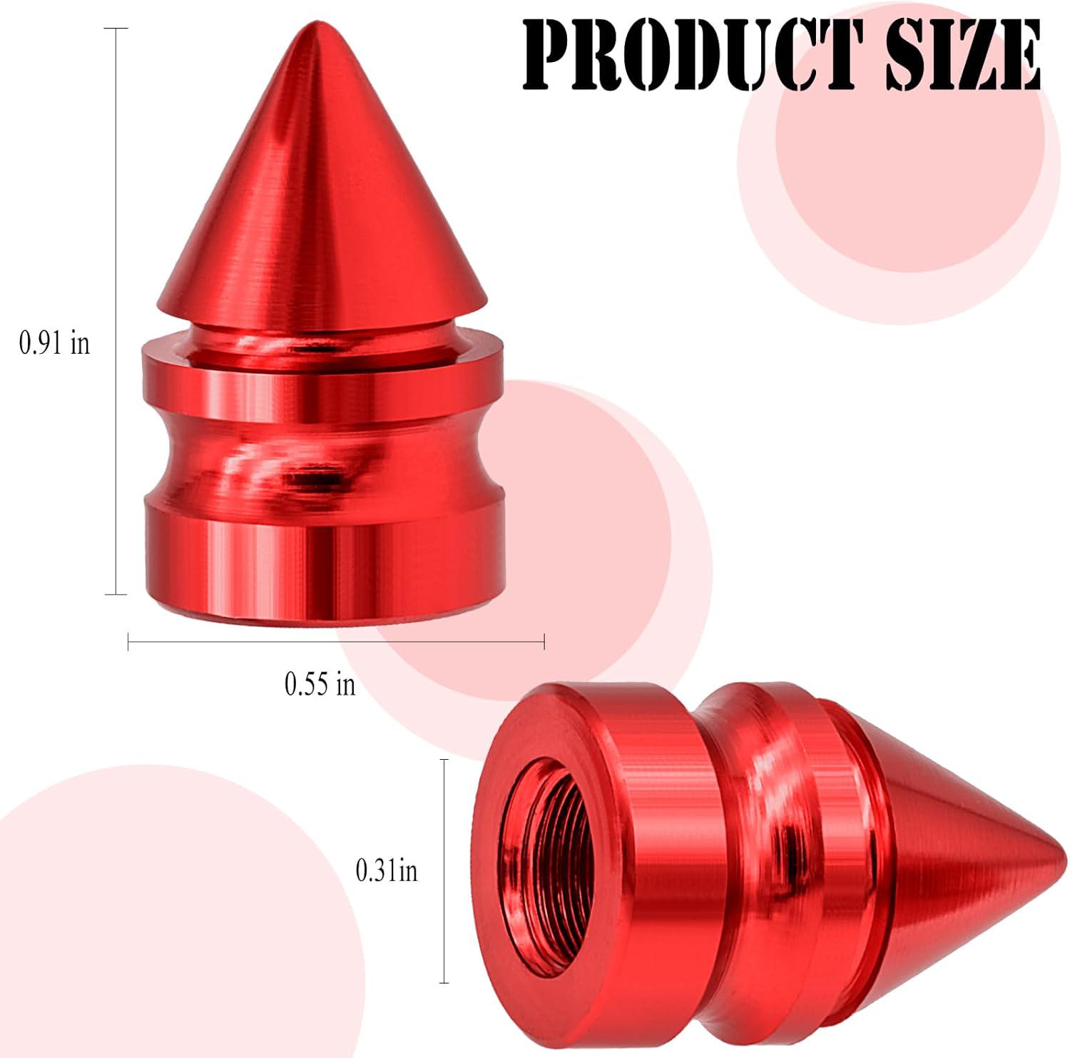 8PCS American Flag Tire Valve Stem Caps, Black Premium Alloy Wheel Valve Covers, - Picture 30 of 35