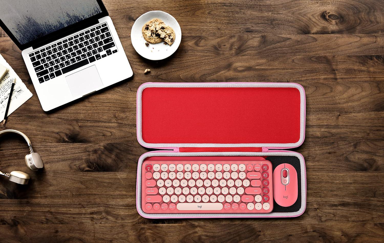 Hartschalenkoffer für Logitech POP ICON Combo Tasten Mechanische Kabellose Tastatur - Bild 16 von 16
