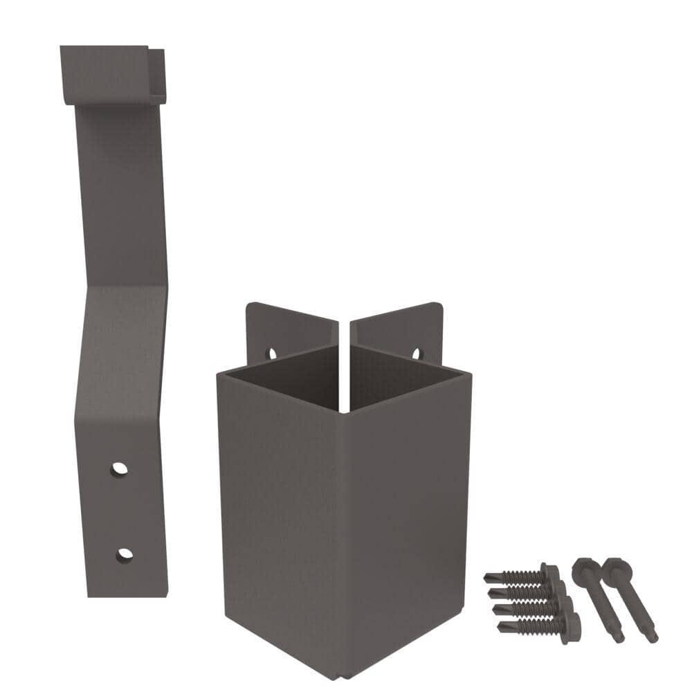 Veranda Aluminum Rail Fascia Mount Out Corner Bracket W