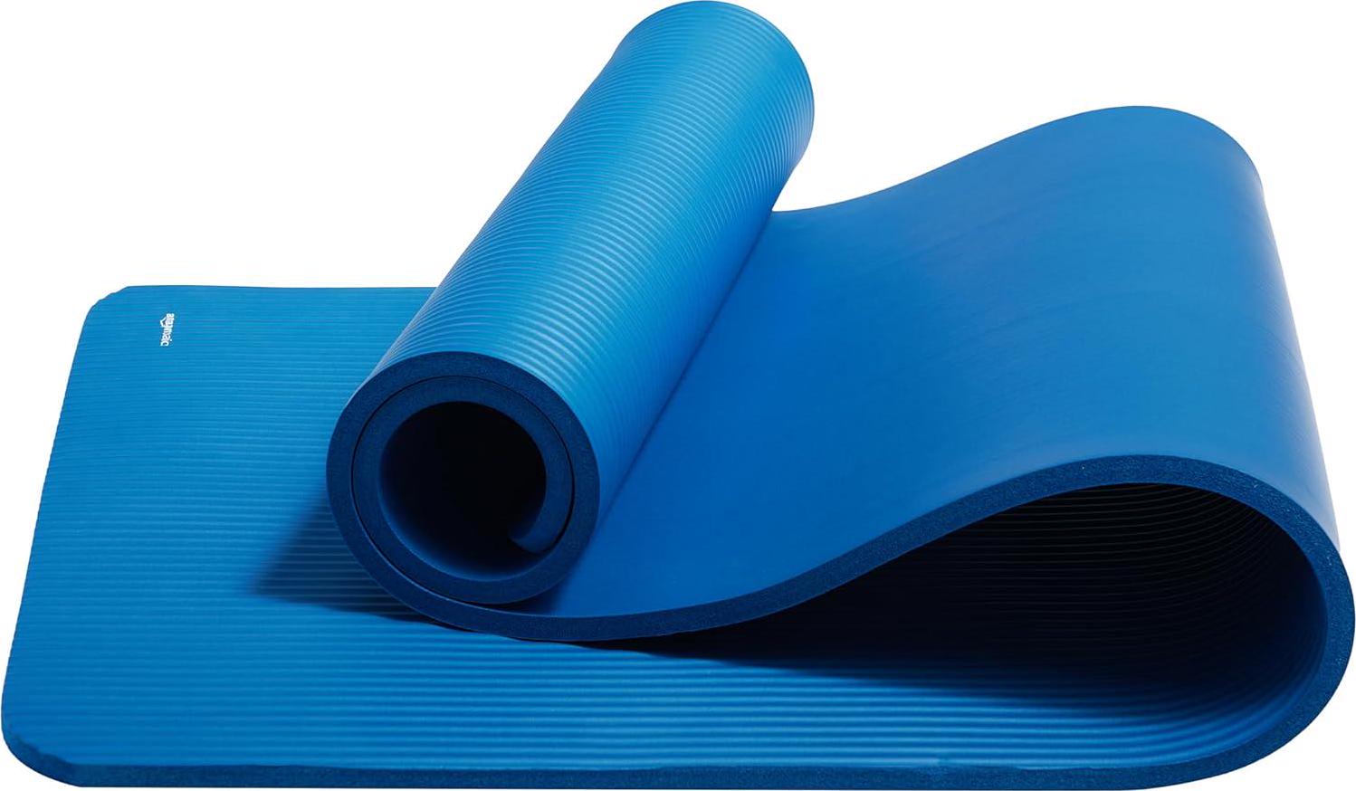 Tappetino Yoga per Esercizi Extra Spessore 1/2 Pollice con Cinghia di Trasporto Supporto Imbottito - Foto 44 di 51